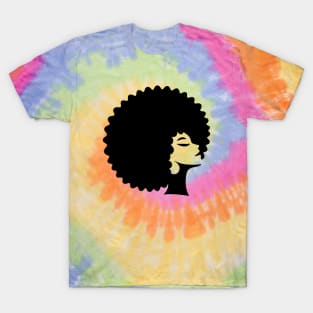 Woman with Afro T-Shirt